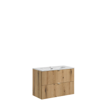 Zestaw szafek łazienkowych 80 cm z umywalką meblową NOVA OAK Podstawowe