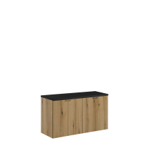 Zestaw szafek łazienkowych z czarnym blatem 100 cm NOVA OAK Podstawowe