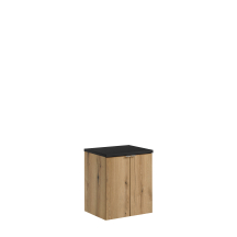 Szafka łazienkowa wisząca z czarnym blatem 50 cm NOVA OAK Podstawowe