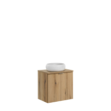 Szafka łazienkowa wisząca z umywalką 60 cm NOVA OAK Podstawowe