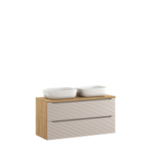 Zestaw szafek łazienkowych z umywalkami 120 cm OCEAN BEIGE Podstawowe