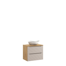 Szafka łazienkowa wisząca z szufladami 70 cm + umywalka nablatowa OCEAN BEIGE Podstawowe