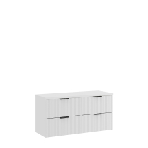 Zestaw szafek łazienkowych z białym blatem 120 cm ADEL WHITE Podstawowe