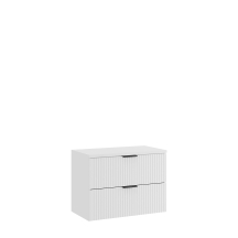 Szafka łazienkowa wisząca z białym blatem 80 cm ADEL WHITE Podstawowe
