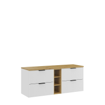 Zestaw szafek łazienkowych z blatem Artisan 140 cm ADEL WHITE Podstawowe