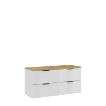 Zestaw szafek łazienkowych z blatem Artisan 120 cm ADEL WHITE Podstawowe