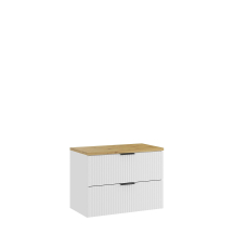 Szafka łazienkowa wisząca z blatem Artisan 80 cm ADEL WHITE Podstawowe