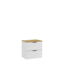 Szafka łazienkowa wisząca z blatem Artisan 60 cm ADEL WHITE Podstawowe