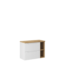 Zestaw szafek łazienkowych z blatem 80 cm NOVA WHITE Podstawowe