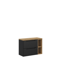 Zestaw szafek łazienkowych z blatem 80 cm NOVA BLACK Podstawowe