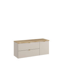 Zestaw szafek łazienkowych z koszem i blatem 120 cm DALIA CASHMERE Podstawowe