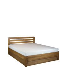 Łóżko drewniane bukowe 120 x 200 z pojemnikiem i stelażem LK189 BOX Podstawowe
