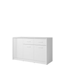 Komoda 150 cm 2 szuflady 3 drzwi CD-21 Biały / uchwyty Białe CANADA Podstawowe