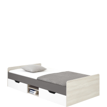Łóżko młodzieżowe 120 x 200 z szufladami RM16 REMO Podstawowe