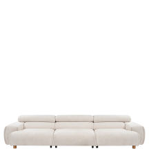 Sofa bez funkcji z ruchomymi zagłówkami NARA 3 Podstawowe