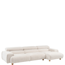 Narożnik bez funkcji z ruchomymi zagłówkami NARA PR2 2-OT Podstawowe