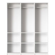 Szafa 150 cm bez frontu zestaw 18 R06-SET18 COMBO BIAŁE Podstawowe