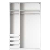Szafa 150 cm bez frontu zestaw 15 R06-SET15 COMBO BIAŁE Podstawowe