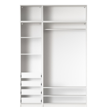 Szafa 150 cm bez frontu zestaw 16 R06-SET16 COMBO BIAŁE Podstawowe