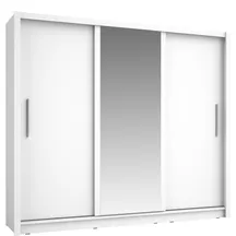 Szafa przesuwna 3D BAKU z lustrem 248 cm Biały Podstawowe