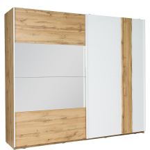 Szafa 2 drzwiowa z lustrem 250 cm WOOD Podstawowe