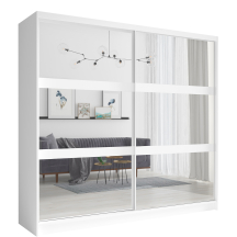 Szafa przesuwna 2-drzwiowa 230 cm FINO BIAŁY Podstawowe