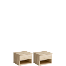 Szafki nocne z szufladą 2 szt FINO SONOMA Podstawowe