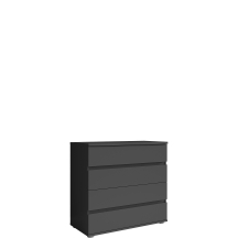 Komoda 4 szuflady FINO SZARY GRAFIT Podstawowe