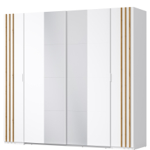 Szafa przesuwna 2-drzwiowa 220 cm Biały / Dąb Artisan FLORENCJA Podstawowe