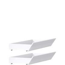 Zestaw szuflad do łóżka 2 szt Biały FLORENCJA Podstawowe