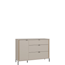 Komoda 1 drzwi 3 szuflady SVLK231-Q112 Lewa kolor Piaskowy SERAVEL Podstawowe