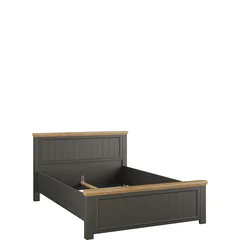 Łóżko do sypialni 140 x 200 PNTL1142-Q243 Szare PONTYPOOL Podstawowe