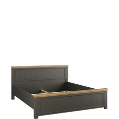 Łóżko do sypialni 180 x 200 PNTL1182-Q243 Szare PONTYPOOL Podstawowe