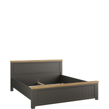 Łóżko do sypialni 180 x 200 PNTL1182-Q243 Szare PONTYPOOL Podstawowe