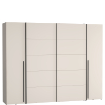 Szafa z drzwiami przesuwnymi i uchylnymi 270 cm NRGS82511-U60 Piaskowy NARAGO Podstawowe