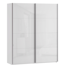 Szafa 2-drzwiowa 170 cm SSQS82411-C04 Biały / Biały Połysk SOPHISTISPACE/SD3 Podstawowe