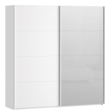 Szafa 2-drzwiowa z lustrem 200 cm SSQS32414-120 Biały SOPHISTISPACE/SD3 Podstawowe
