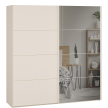 Szafa 2-drzwiowa z lustrem 200 cm SSQS32414-U60 Piaskowy SOPHISTISPACE/SD3 Podstawowe