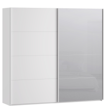Szafa 2-drzwiowa z lustrem 220 cm SSQS92413-120 Biały SOPHISTISPACE/SD3 Podstawowe