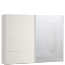 Szafa 2-drzwiowa z lustrem 270 cm SSQS12413-U60 Piaskowy SOPHISTISPACE/SD3 Podstawowe