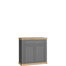 Komoda dwudrzwiowa w stylu prowansalskim PNTK222-Q246 Szara PONTYPOOL Podstawowe