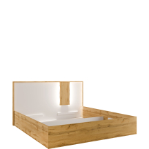 Łóżko 160 x 200 z oświetleniem WOOD Podstawowe