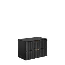 Szafka łazienkowa wisząca 80 cm z blatem ADEL BLACK Podstawowe