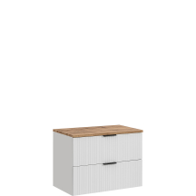 Szafka łazienkowa wisząca 80 cm z blatem ADEL WHITE Podstawowe