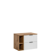 Szafka łazienkowa wisząca 80 cm z regałem ADEL WHITE Podstawowe
