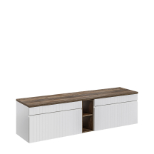 Szafki do łazienki wiszące zestaw 180 cm ICONIC WHITE Podstawowe
