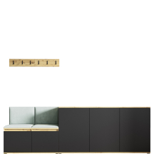 Zestaw mebli do przedpokoju EMI 35 250 cm Podstawowe (1)