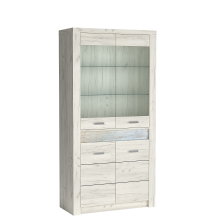 Witryna 96 cm I-3 INDIANAPOLIS KRAFT BIAŁY Podstawowe
