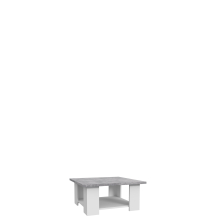Ława kwadratowa CFTT5002-C292 Biały / Beton Jasnoszary COFFEE TABLES Podstawowe