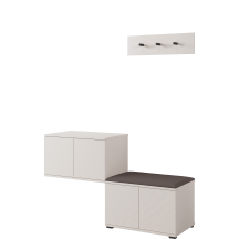 Nowoczesny zestaw mebli do przedpokoju BIANCO 7 Cashmere Podstawowe